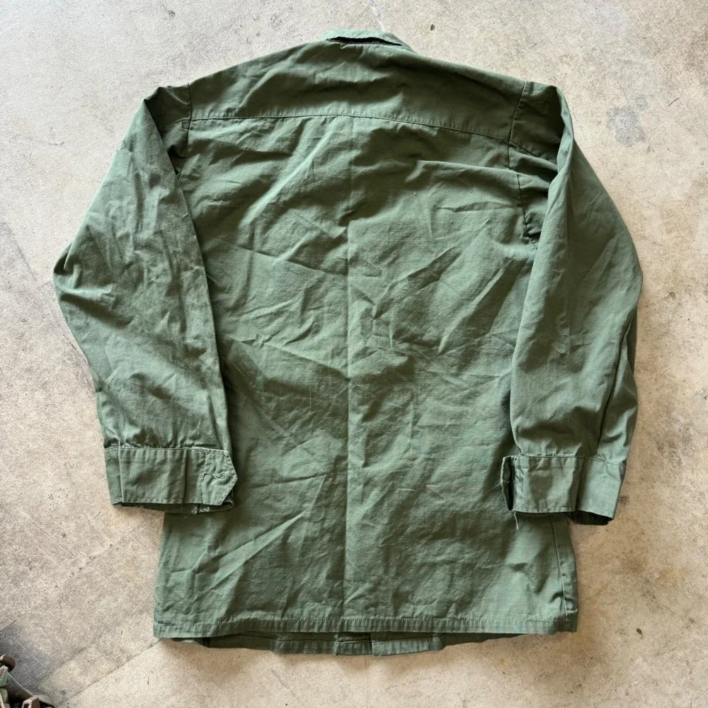 Vintage 1969 Air Force OG-107 Ripstop Jungle Fatigue Jacket XS Regular Slant